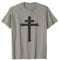 Elegantes orthodoxes Lothringen christliches Kreuz Symbol in Schwarz T-Shirt