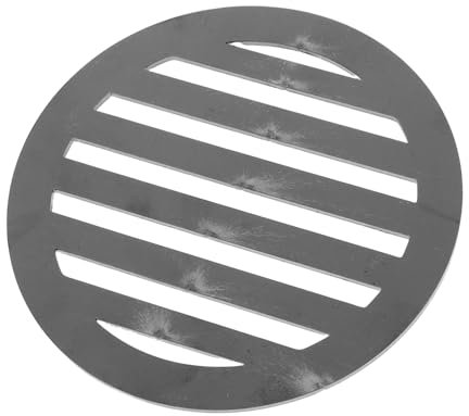 TOYANDONA Ofen Holzkohlebox Eisenblech Ersatz Grillroste Bbq Feuerrost Ersatz Holzkohlegrillplatte Aus Eisen Eisen Holzkohleplatte Feuerrost Für Rundgrill Ersatzteile Grau