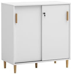Schildmeyer Torge 160047 Armoire de classement Blanc Mat 80,1 x 38,2 x 84,8 cm