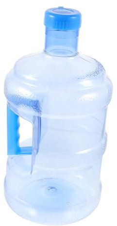 Milisten Bouteille D'eau Minérale 5 Litres En Pc Avec Col à Vis Et Poignée, Seau Étanche Réutilisable, Usage Transport Voiture Et Stockage Eau Potable