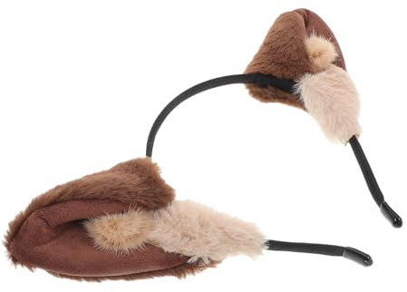HONITANO Wolfsohren Haarreif Damen Plüsch Stirnband Für Halloween Cosplay Weiches Haarband Für Party Und Alltag Witziges Make up Accessoire