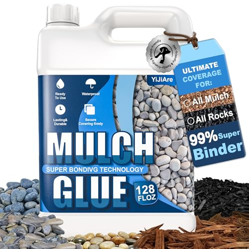 YiJiAre 3.8L Outdoor Gravel-Glue for Stone：Covers Up To 28m² - Lasts 2-Year | Solve the Problem of Messy Garden - Strong Adhesion Reduces Maintenance - Ideal Choice for Home Gardening Enthusiasts