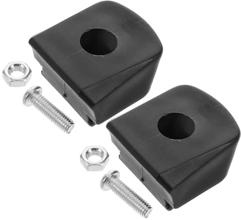 HEMOTON 2 Stück Schwarze Rollschuhbremsen aus Gummi mit Schnellmontage und Exzellentem Grip für Anfänger und Profis rutschfeste Bremsklötze für Quad Skates und Inline Skates