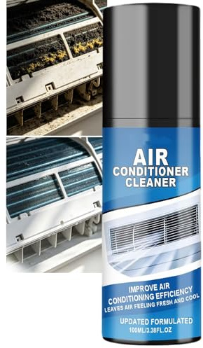 Gentle Deep Cleaning Air Conditioner Foam Cleanser, Evaporator Coil Cleaner Deodorizer, Conditioner Odor Remover Sprays Home Car Ac System, Ac Cleaner Improved Cooling Efficiency Air Quality (1pcs)