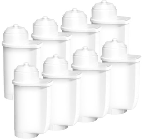 8 Stück Ersatzwasserfilter für Siemens® EQ Series, EQ5 EQ6 EQ7 EQ9 S500 | S700 S900 EQ500, Wasserfilter Kaffeevollautomat für Brita® Intenza® TZ70033A/TZ70003, Bosch® TCZ7033, NSF-zertifizierter