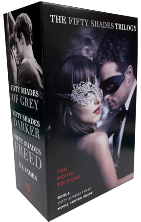 Fifty Shades Trilogy: The Movie Tie-In Editions with Bonus Poster: Fifty Shades of Grey, Fifty Shades Darker, Fifty Shades Freed