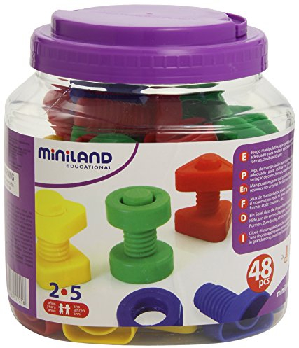 Miniland Schrauben und Muttern Spiel, 50.31721