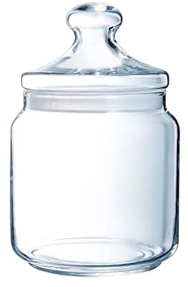 Luminarc ARC 34818 Big Pot Club Dose mit Deckel, Vorratsglas, Bonbondose, 1.5 Liter, Glas, transparent, 1 Stück