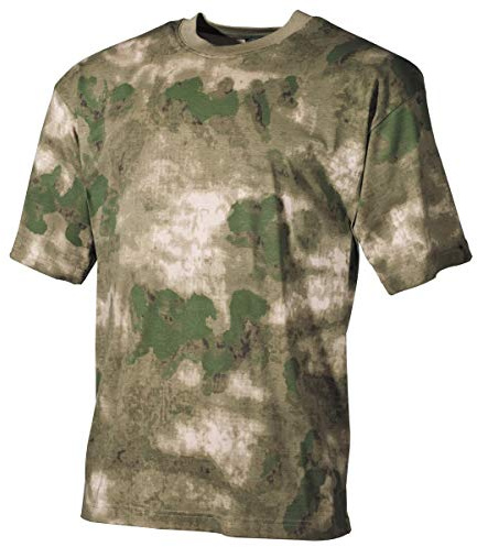 MFH US T-Shirt, halbarm,170 g/m² (DE/NL/SE/PL, Alphanumerisch, S, Regular, Regular, HDT-camo FG)