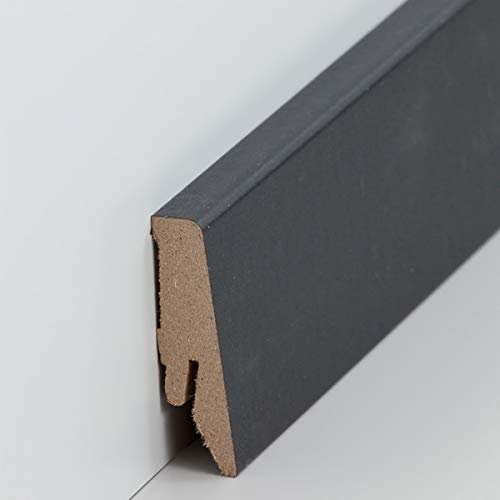 Battiscopa Coburg (MDF laminato/718.5839) - Nero