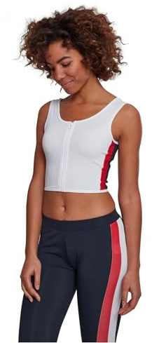 Urban Classics Damen Ladies Side Stripe Cropped Zip Top