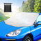 Viedouce Couverture Pare-Brise Voiture, Bâche Pare Brise Voiture Protection Magnétique Couverture, 4 Couches Protege Givre pour Voiture Anti Neige/Soleil/Poussière pour Hiver (183 x 116 Cm)