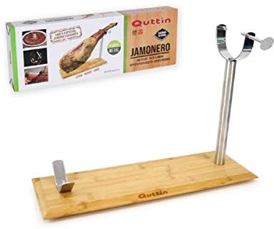 Jamonero Bambu Metal marca QUTTIN