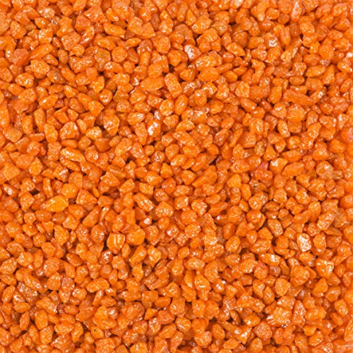 DEKOMARKET Dekogranulat Granulat Dekokies 2-3mm, kleine Dekosteine, 0,5 KG (orange)