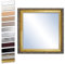 Bilderdepot24 Wandspiegel Spiegel Badspiegel Holzrahmen komplett mit Echtglas - Gold Antik - ca. 60x60 cm I SUA-6071 V-IX