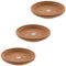 CERÁMICA RAMBLEÑA | Macetas de Barro Rojo | Maceta Grande | Macetas cerámica | Macetas Exterior | Plato para Maceta Pack x3 | Terracota | 20x20x3 cm