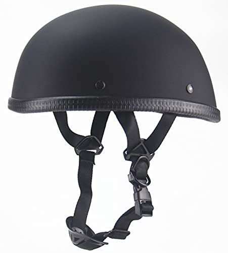 Motorrad-Helm Jethelme Retro Helm mit ECE/DOT Zulassung Roller Helm Moped Halbschale Brain-Cap Scooter-Helm Retro Half Helm für Cruiser Chopper 2,S=54-56cm