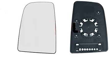 Fits in MERCEDES SPRINTER 2012 to 2019 DOOR WING MIRROR GLASS SILVER NON-HEATED WITH BASE PLATE LEFT PASSENGER SIDE