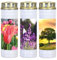 Generisch 3er Set Grabkerzen Lavendel, Baum & Tulpe - Ewiglichter aus Recyclingmaterial, langlebig JEKA TLB