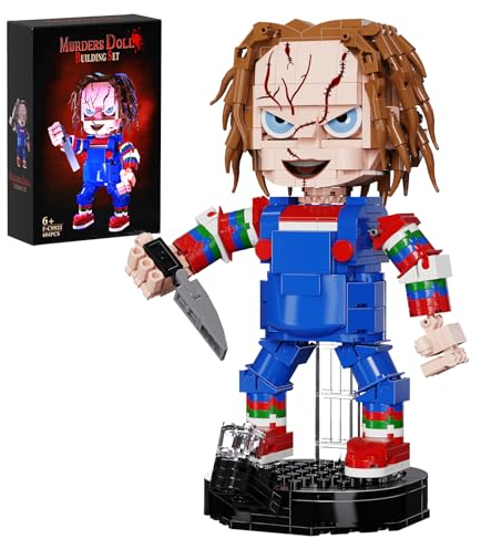 Millionspring Horrorpuppe-Baustein-Set,Kinderspiel-Sammlung, Bauspielzeug, Geschenk für Kinder und Erwachsene(494pcs)