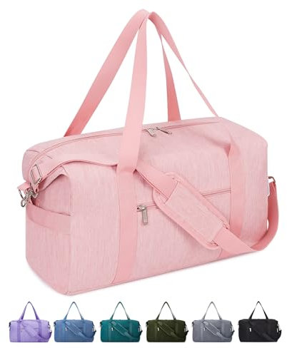 Narwey Valise Cabine 45x36x20 Easyjet Sac de Voyage sous Le Siège pour Homme Femme 30L (Rose)