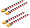 ELFCULB 4 Stück XT60 Buchse mit 12AWG Kabel, XT60 Weiblich für RC Lipo Drohne Batterie Kabel(15 cm)