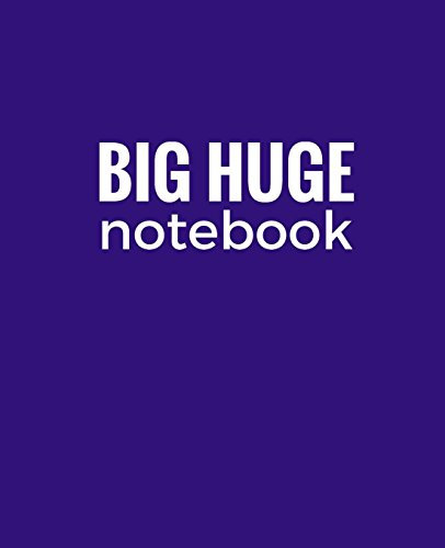 Big Huge Notebook (820 Pages): Midnight Purple, Jumbo Blank Page Journal, Notebook, Diary (Extra Large Notebooks)