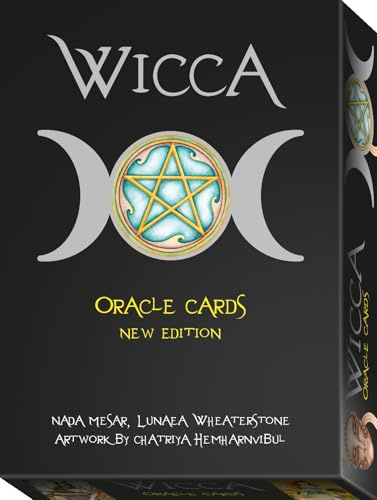 Mystical Black Wiccan Oracle Tarot Cards - 13.5 cm x 10 cm (33 Card Deck) - Premium Paper, Unleash Inner Wisdom - Ideal for Spiritual Activity