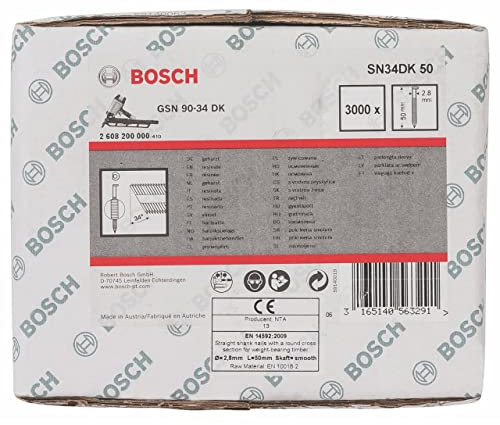 Bosch 2608200000 2.8 x 50 mm Clipped Head Strip Nail