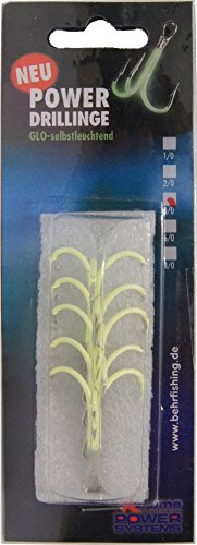 Behr Power-Drillinge Fischhaken Neon One Size