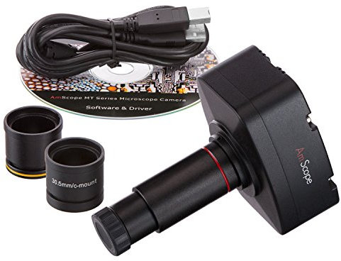 AmScope 5.0MP Microscope USB Camera Windows & Mac OS X + Calibration Kit