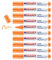 edding 4500 Textilmarker - neon-orange - 10 Stück - Rundspitze 2-3 mm - Textilstifte waschmaschinenfest (60 °C) zum Stoff bemalen - Stoffmalstift