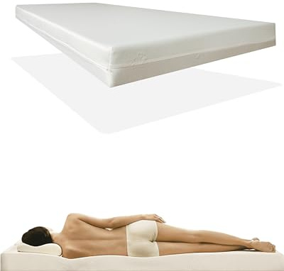 Doctorsleep Medisleep Kaltschaum Rollmatratze Kern 10 cm mit Bezug - Milano/AloeVera Größe: 120x200 cm Härtegrad 3