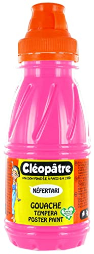 CLEOPATRE - Peinture Gouache à effet Néfertari - Rose Fluo - Flacon 250 ml PGN250-806 24 x 13 x 16 cm