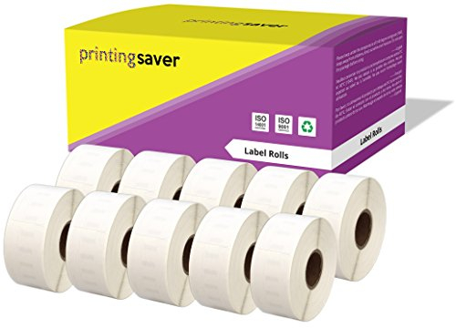 10 Rollen 11355 S0722550 19mm x 51mm Etiketten kompatibel für LabelWriter 4XL 450 400 330 320 310 Twin Turbo Duo Seiko SLP 450 430 420 400 240 220 200 120 100 Pro Plus (500 Etiketten pro Rolle)