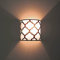 Licht-Erlebnisse Wandleuchte 60er Flurlampe Weiß Schwarz Ø25,5cm tolles Muster Retro Lampe