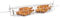 Broche Anglaise pour Barbecue ou Rôtissoire, Tournebroche de Cheminée. Acier chromé (Longueur 60 cm)