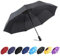 YumSur Regenschirm Taschenschirm umgekehrter Regenschirm Umbrella- inkl. Schirm-Tasche & Reise-Etui - Auf-Zu-Automatik, Teflon-Beschichtung, windsicher, stabil