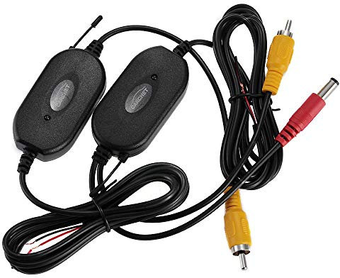 AntDau71® - KIT RCA CAVO WIRELESS PER TELECAMERE DI RETROMARCIA 2,4 GHZ TRASMETTITORE E RICEVITORE VIDEO CW474
