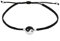 AeraVida Bilanz von Yin und Yang .925 Sterling Silber Baumwollseil verstellbares Armband