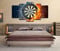 bnkrtopsu 5 Wandkunst Stück Leinwand 5 Leinwandbilder auf Leinwand für Heimdekoration und Poster Darts Bullseye (150x80cm Rahmenlos)