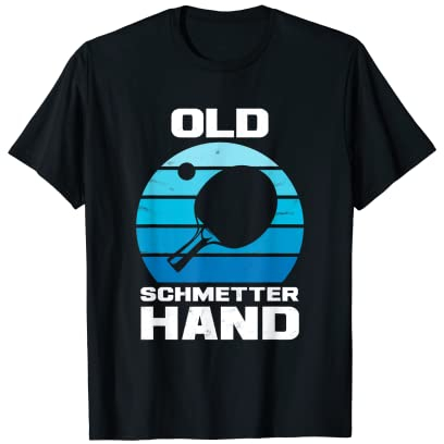 Herren Tischtennissport Old Schmetterhand Tischtennis T-Shirt