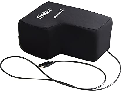 # Übergroße Eingabetaste zum Dekomprimieren Die große Eingabetaste zum des Dekompressionsartefakts Dekompressionsspielzeug Dekompressions-Eingabetaste Enter*1pcs (Black, One Size)