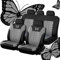 KEAAN 5 Sitzplätze Universal Autositzbezüge Set für Toyota Aygo X AB70/Aygo 5-Door/Aygo 3-Door 2005-2023 2024 2025 Sitzbezügesets waschbar Komplettset Autositzschoner,Grey