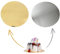 Bwely Cake board - Ø 25 cm - 5 Stück - Rund Tortenunterlagen - 3mm - Beiseitig verwendbar Gold & Silver - Tortenteller, Pappe Tortenplatte