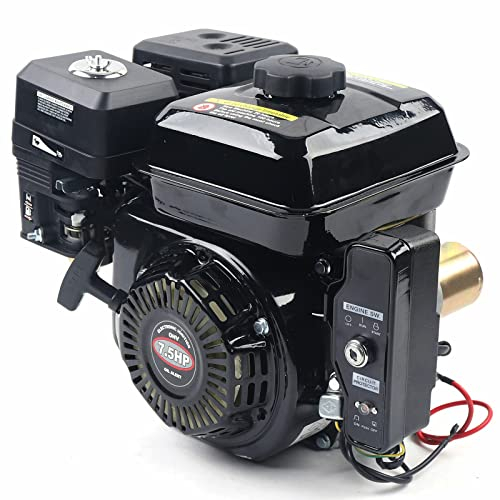 Moteur à essence 210 cc 3600 tr/min Démarreur électrique Moteur kart 4 temps 7,5 CV Moteur industriel avec 2 touches Capacité du réservoir de carburant 3,6 litres