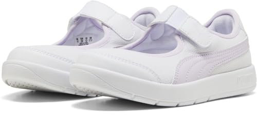 PUMA Fille Courtflex V3 Lina V PS, Puma White Lilac Frost, 30 EU