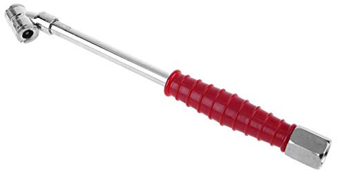 Luft-Reifen-Spannfutter für Kopf-Reifenfüllstange, 1/4 Zoll NPT mit Griff, Verwendung für LKW, Busse, Traktoren und S-Reifendruckmesser, Wasser, digitales Manometer, Zifferblatt, Barometer,