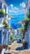 ARTGOTO Diamond Painting Eckige Steine Groß XXL Bilder Erwachsene,40x70cm Landschaft Meer A,5D Diamant Painting Set Viereckige Quadratische Steine mit Zubehör Für Wohnzimmer Dekoration