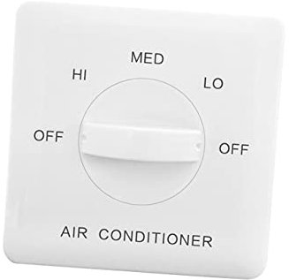 Veemoon Panel-pipe-lüftersteuerung Ys-schalter Fan-coil-drei-controller Ein- Und Ausschalter Thermostat Gebläsekonvektor Für Zentrale Klimaanlage Fan-coil-dreistufenregler Klimaregler Weiß